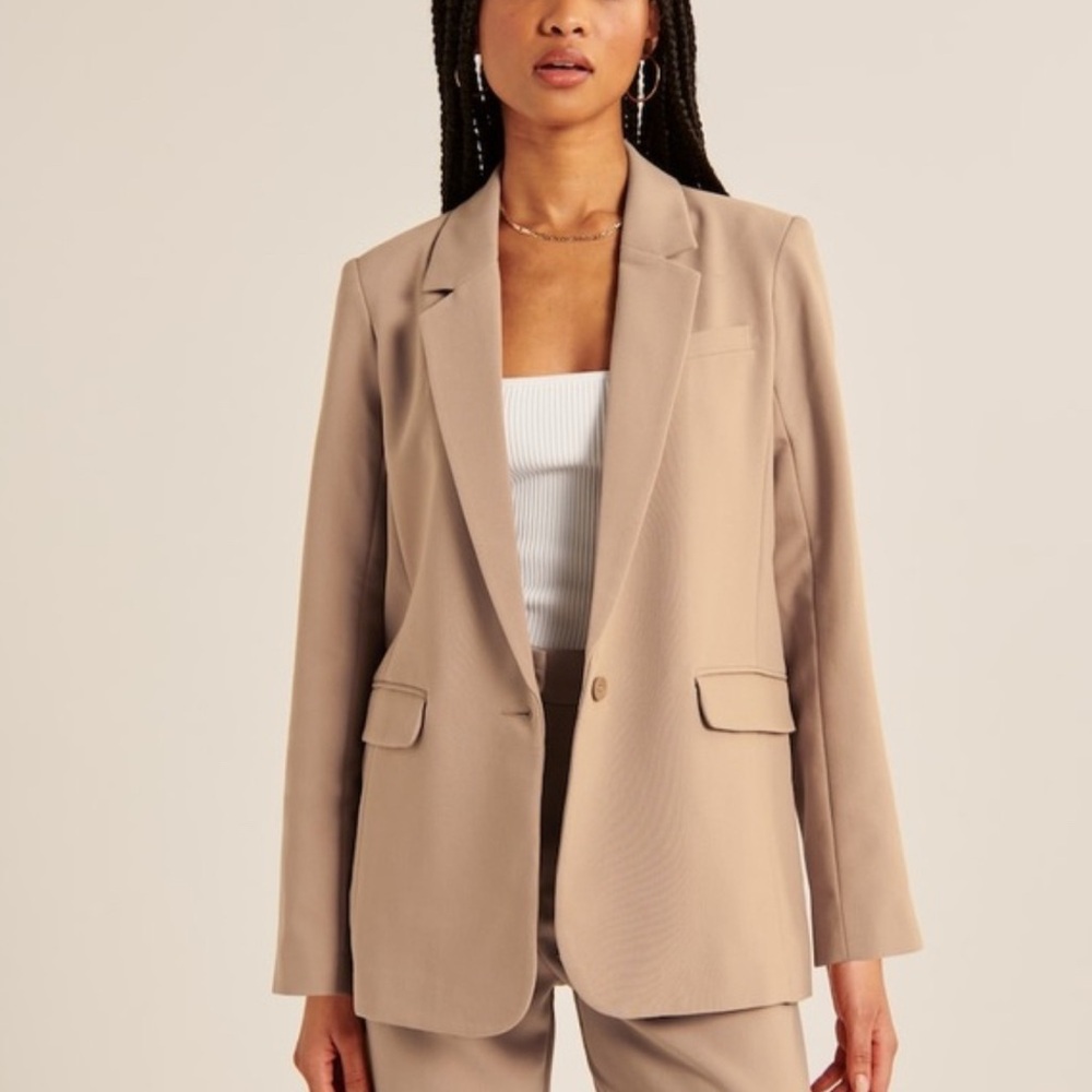 Abercrombie & Fitch Beige Blazer